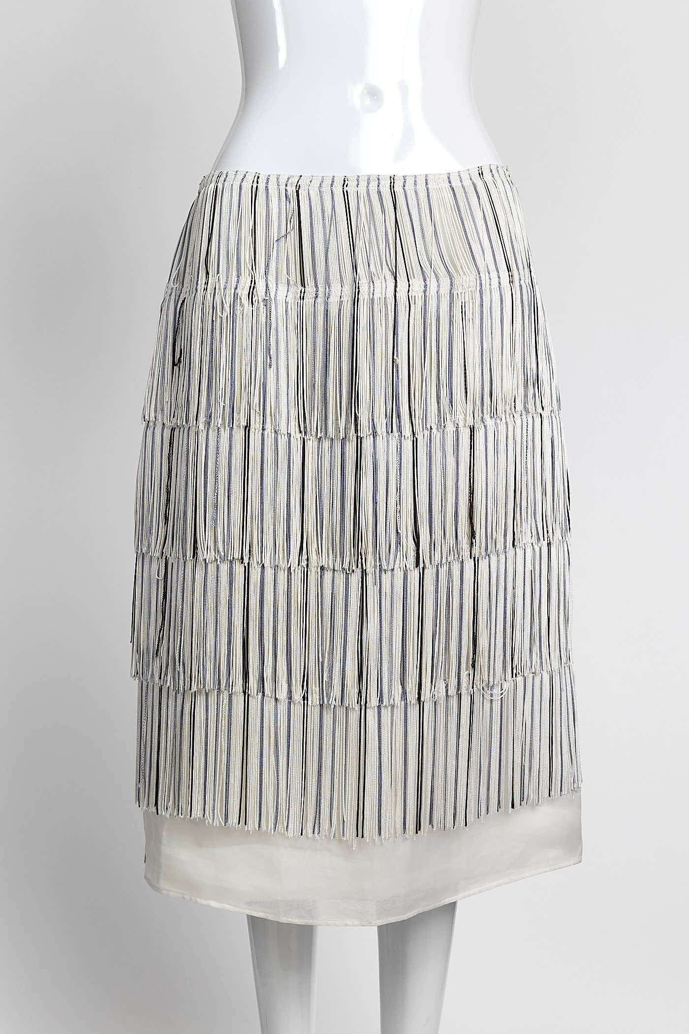 Gabriela Hearst Tiered Fringe Skirt 44