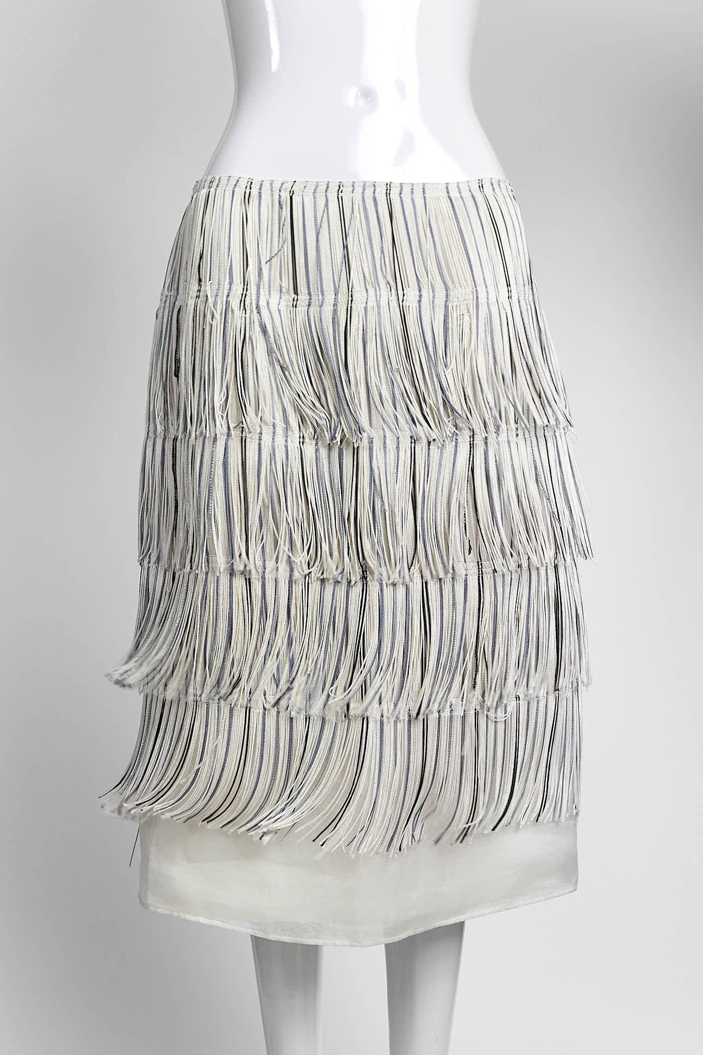 Gabriela Hearst Tiered Fringe Skirt 44