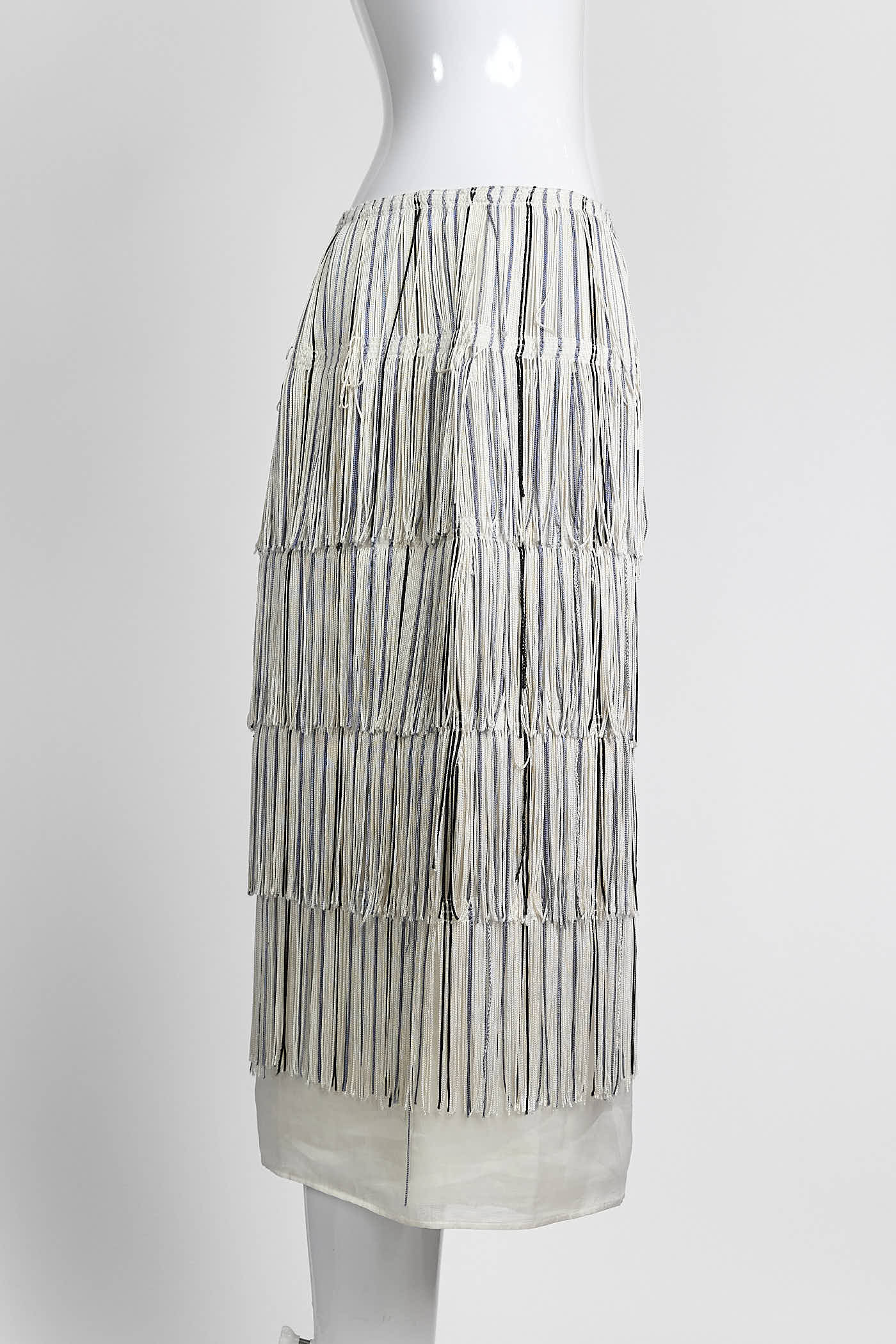 Gabriela Hearst Tiered Fringe Skirt 44
