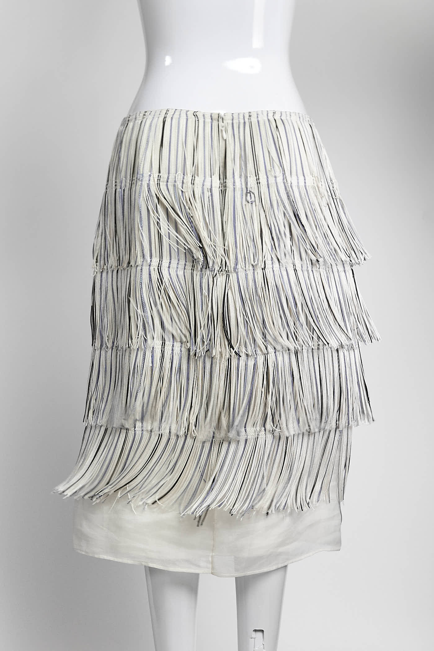Gabriela Hearst Tiered Fringe Skirt 44