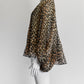 Ganni Pleated Georgette Leopard Top IT 40