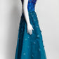 Georges Hobeika One Shoulder Beaded Tulle Dress 38
