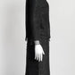 Giambattista Valli Black Sequin with Rounded Shoulder Blazer/Skirt Suit