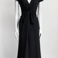 Giambattista Valli Black Wool Dress 44