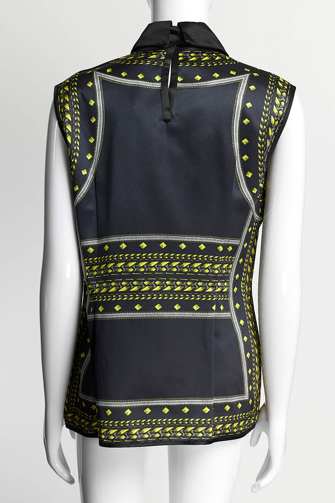 Givenchy Black/Purple Abstract Printed Blouse 44