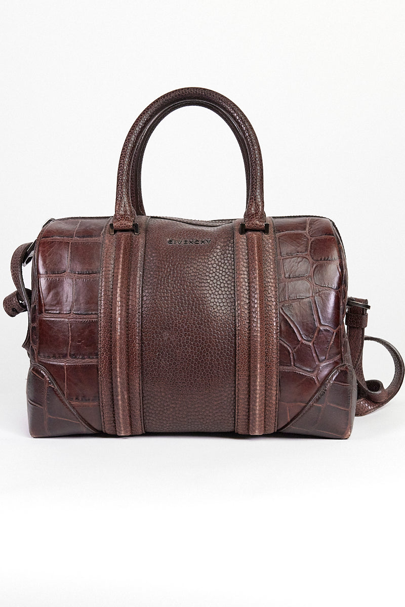 Givenchy Brown  Lucrezia Croc Bag