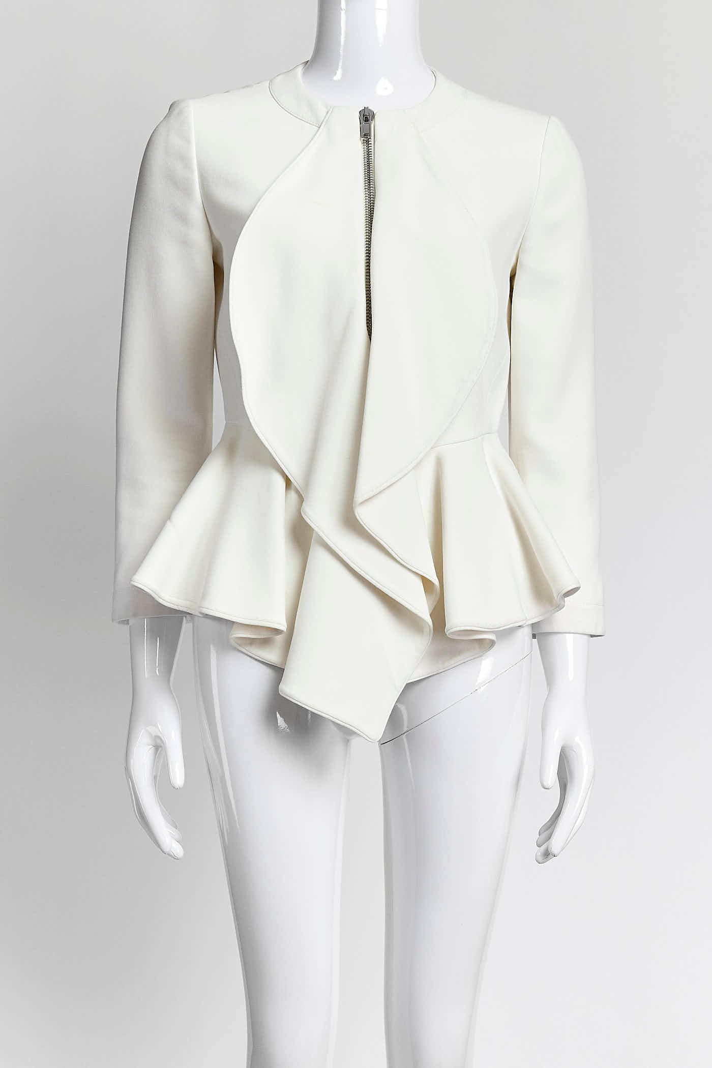Givenchy Cream Peplum Jacket 36