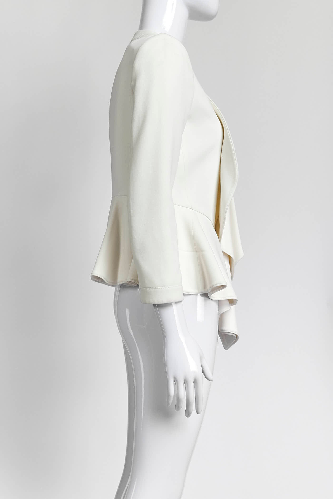 Givenchy Cream Peplum Jacket 36