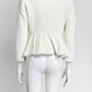 Givenchy Cream Peplum Jacket 36