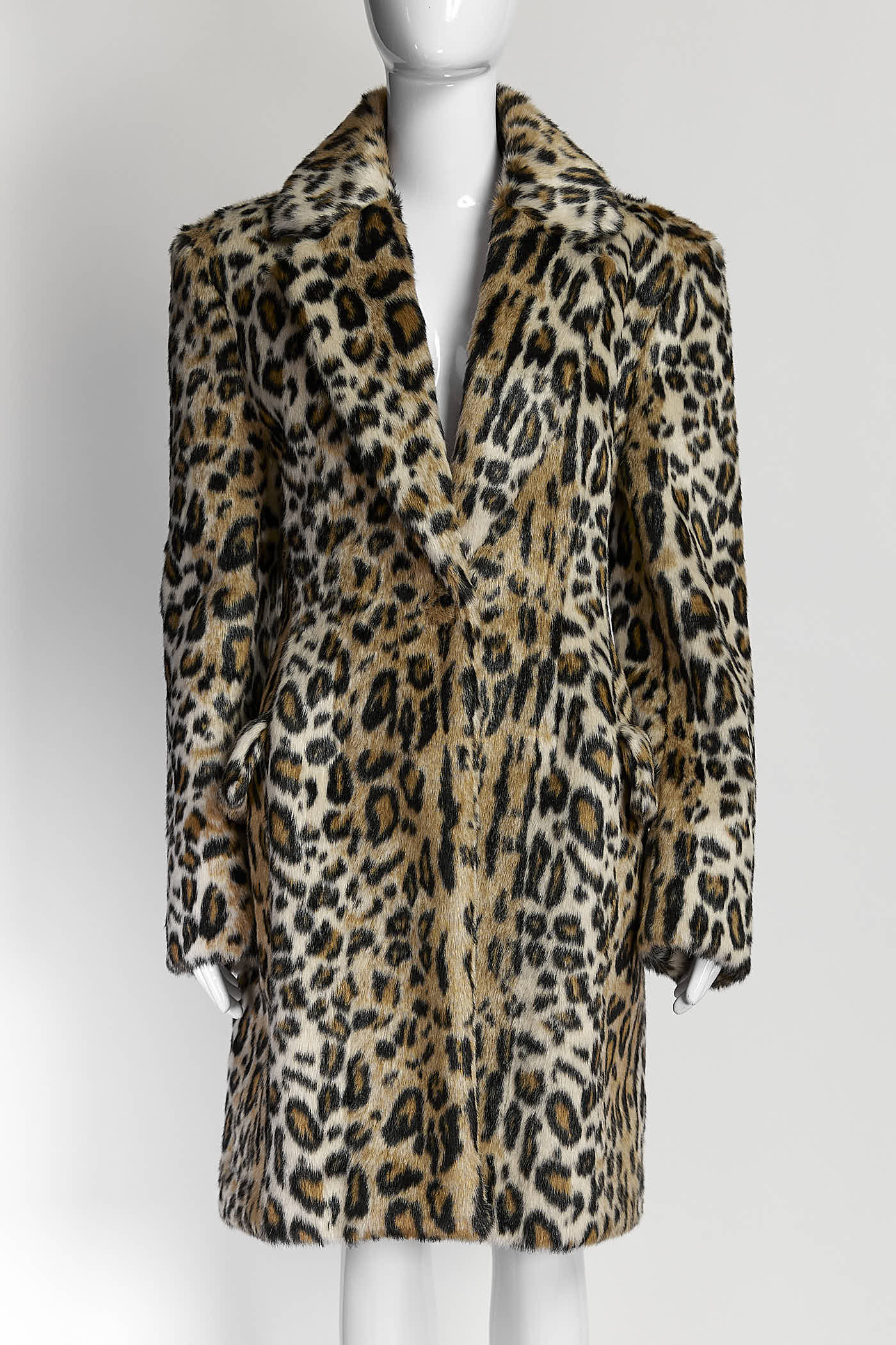 Givenchy Leopard Printed Coat 40