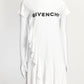 Givenchy White Kids Ruffle Logo Print Dress 12+