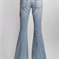 Gucci Bee Embroidered Flared Jeans 25