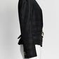 Gucci Black Cropped Blazer with Gold Hardware 40