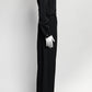 Gucci Black Longsleeve Jumpsuit with Crystal Logo Belt 38