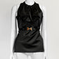 Gucci Black Sleeveless Top with Bow L