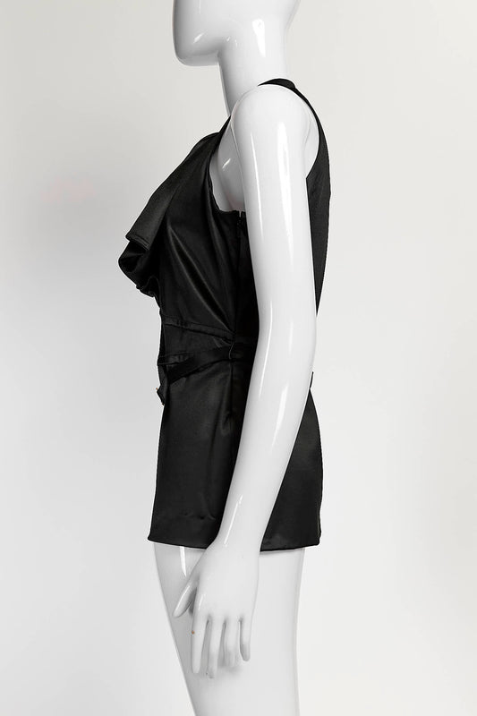 Gucci Black Sleeveless Top with Bow L