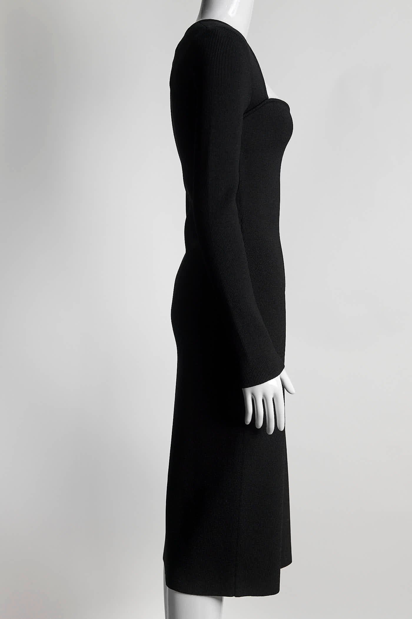 Gucci Black Stretch Bodycon Dress S