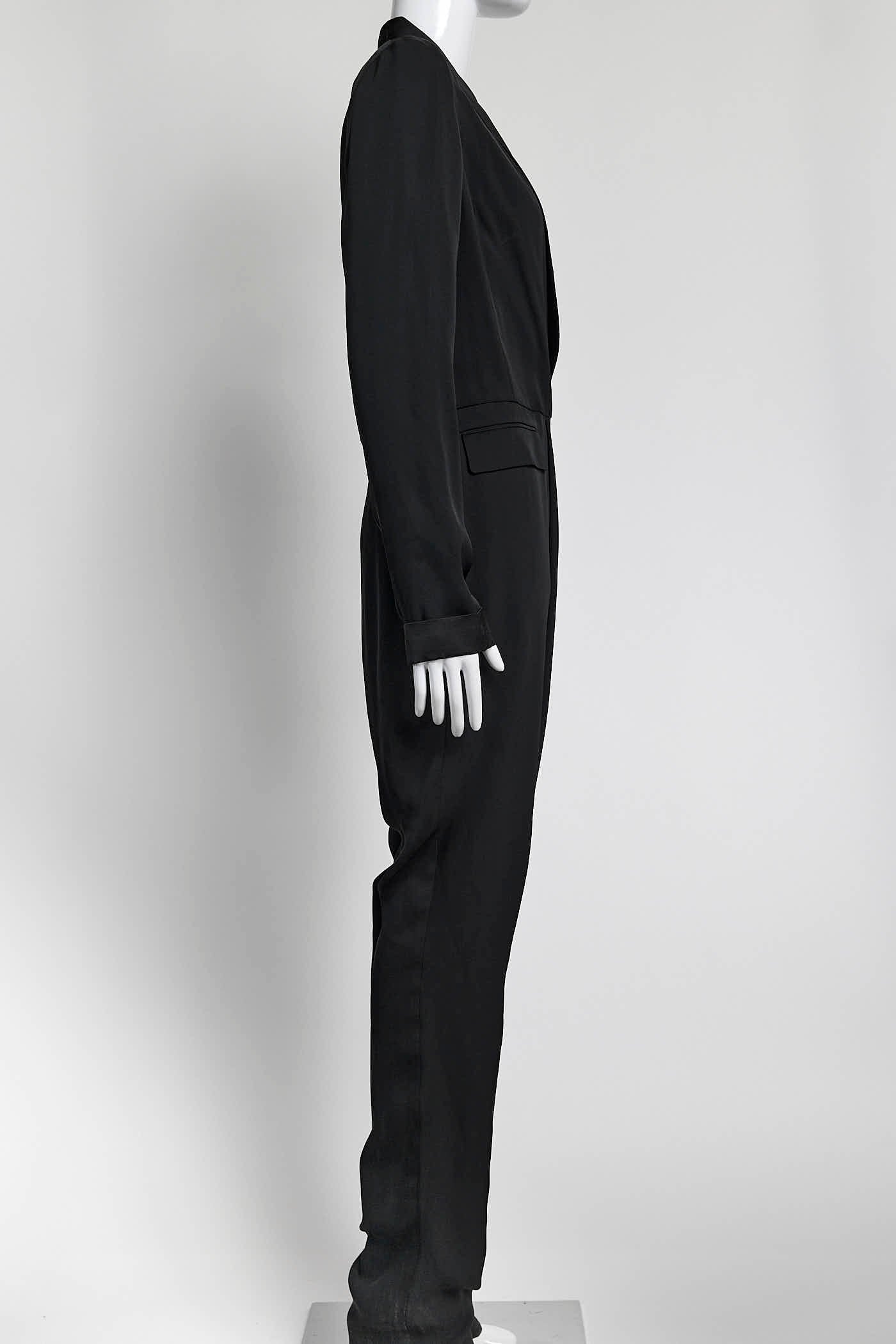 Gucci Black Tuxedo Style Jumpsuit 42