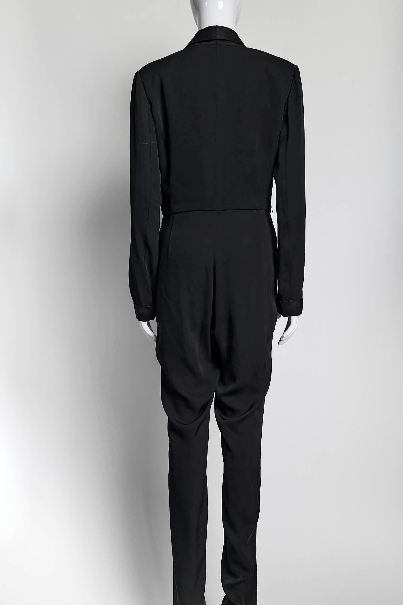 Gucci Black Tuxedo Style Jumpsuit 42