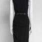 Gucci Black V-Neck Sleeveless Dress with Belt S