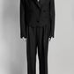 Gucci Black Wool Cropped Blazer/Trouser Suit 42