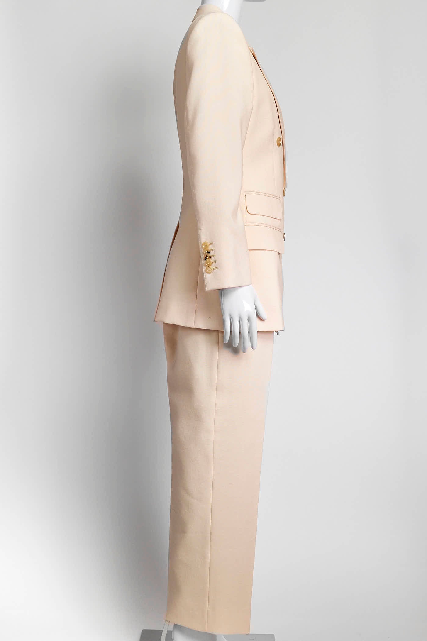 Gucci Brush Pink Mohair/Wool Suit Blazer/Pant 40