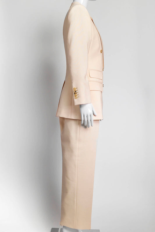 Gucci Brush Pink Mohair/Wool Suit Blazer/Pant 40