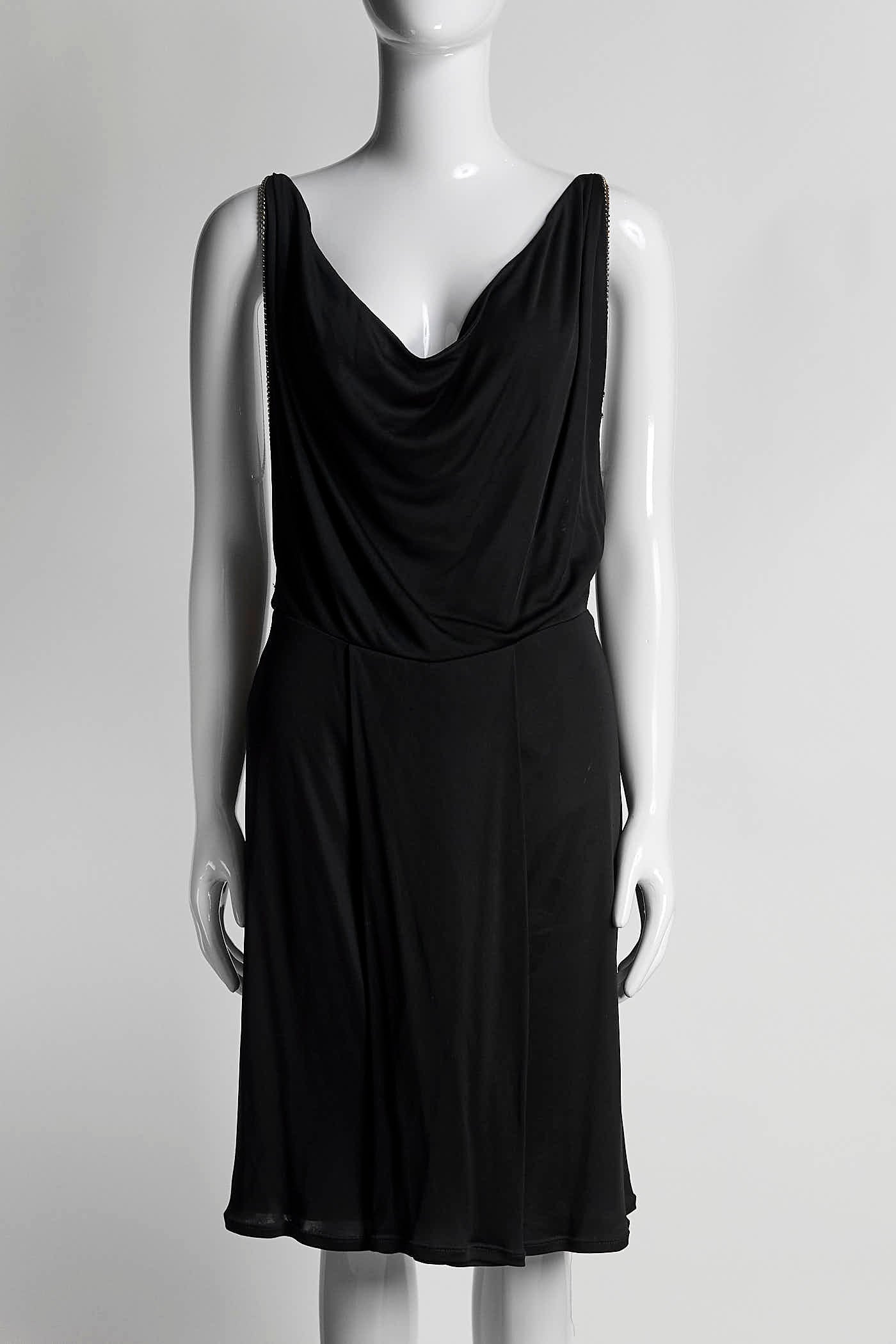 Gucci Chain Link Black Dress 44
