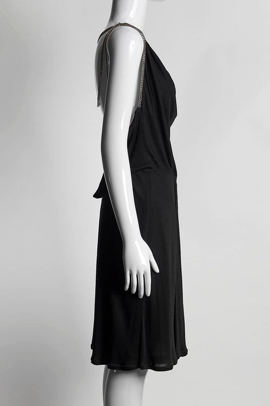 Gucci Chain Link Black Dress 44