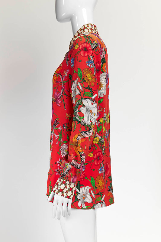 Gucci Floral Snake Print Shirt 40