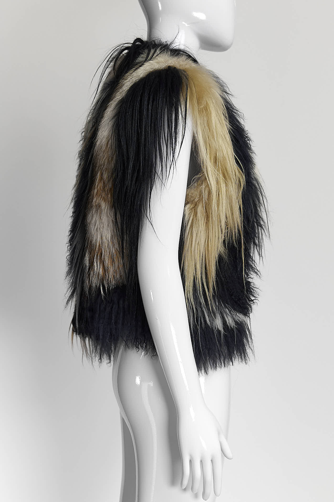 Gucci Fur Vest with Stud Detail 42