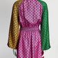 Gucci GG Mini Silk Muliticolor Monogram Dress S