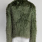 Gucci Green Alpaca Fur Jacket 38
