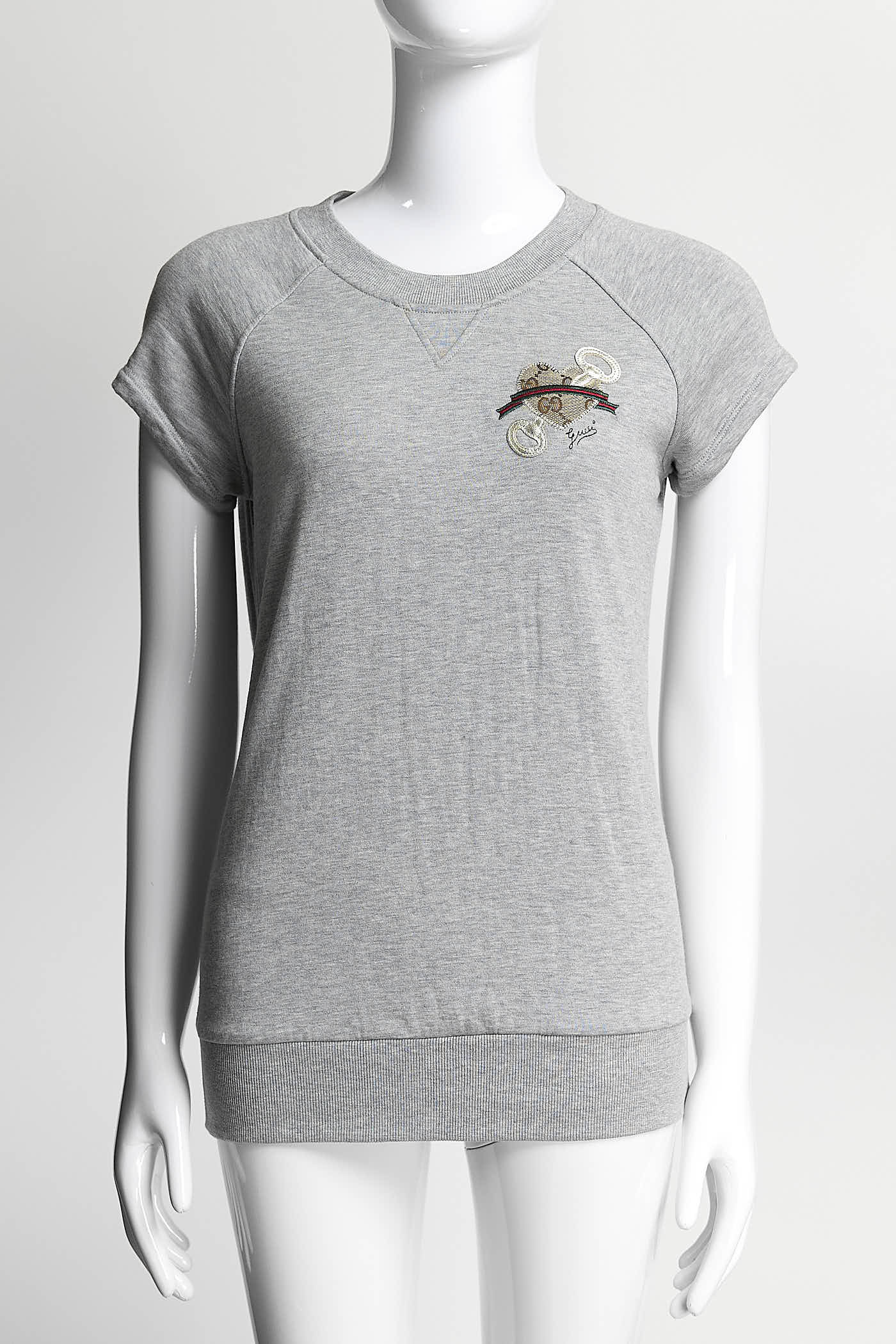 Gucci Grey Short-sleeved Top M