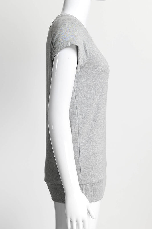 Gucci Grey Short-sleeved Top M