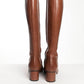 Gucci Horsebit Accent Leather Riding Boot 36.5
