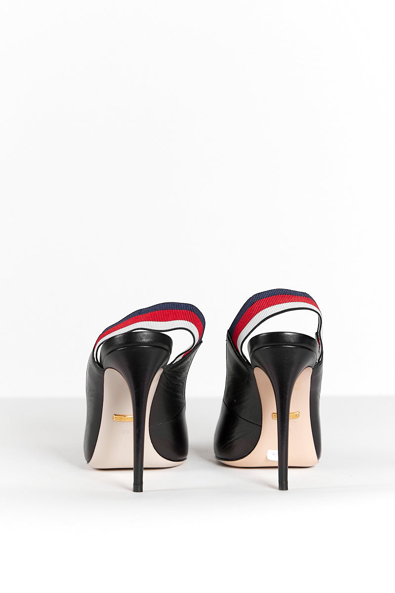 Gucci Leather Slingback Pumps 39