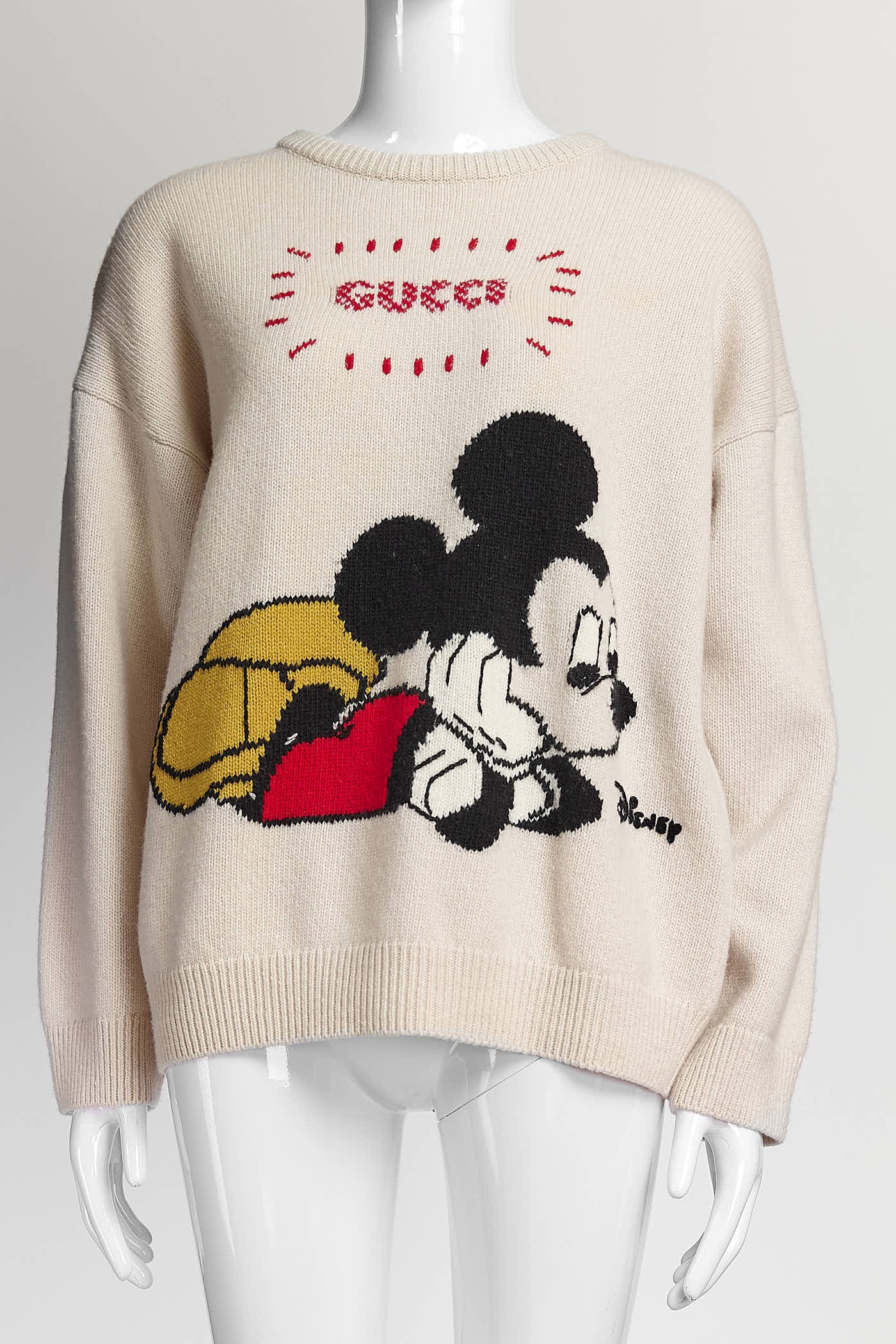 Gucci Mickey Mouse Cream Sweater S