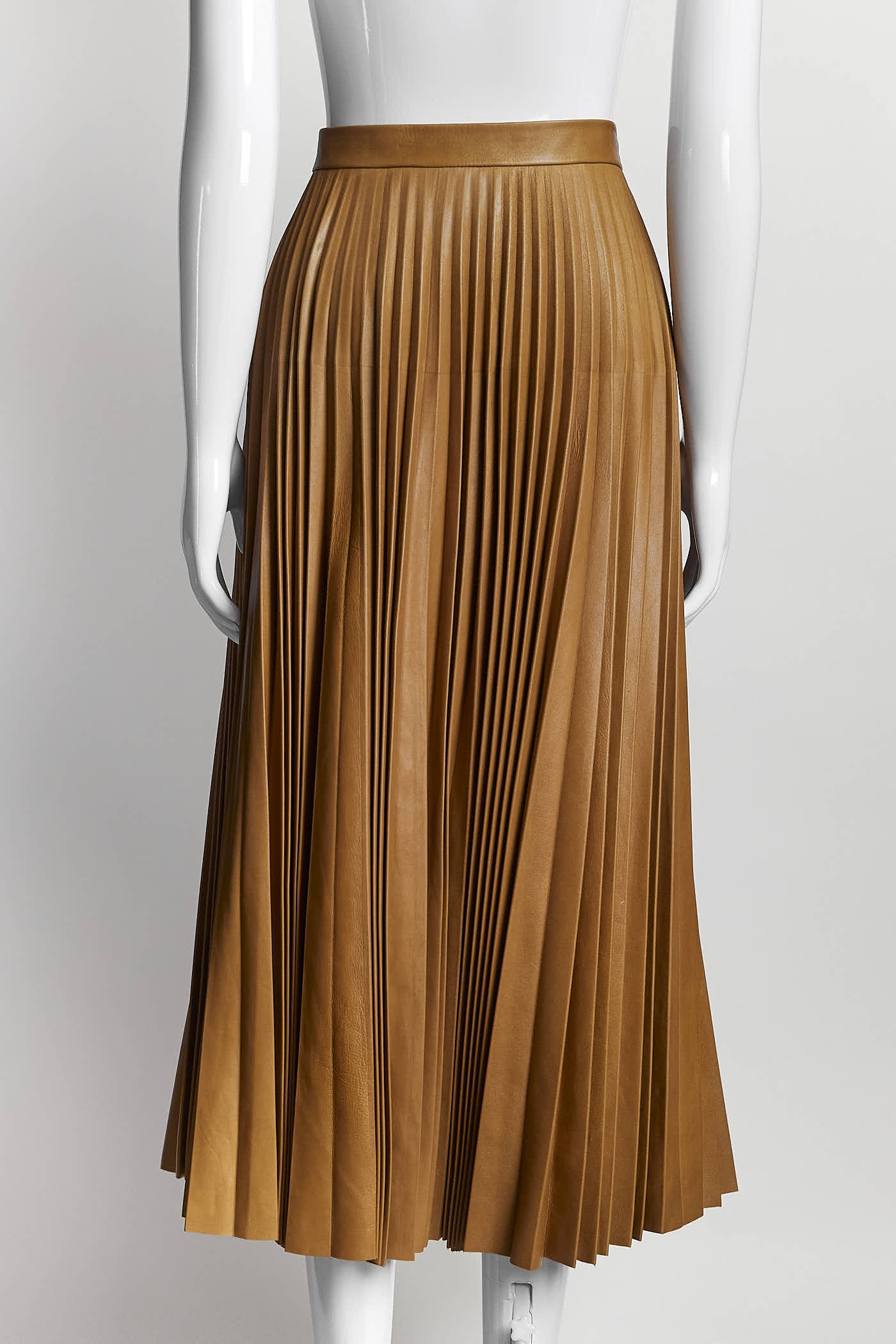 Gucci Mid-Length Leather Skirt 44