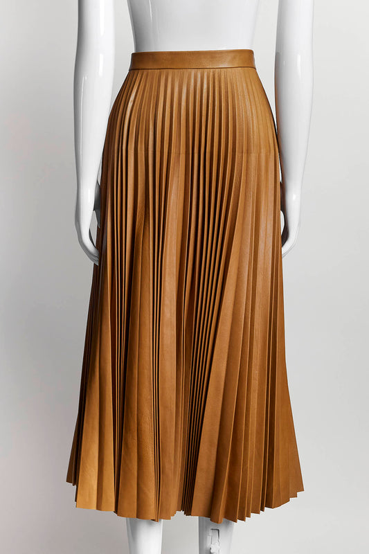 Gucci Mid-Length Leather Skirt 44