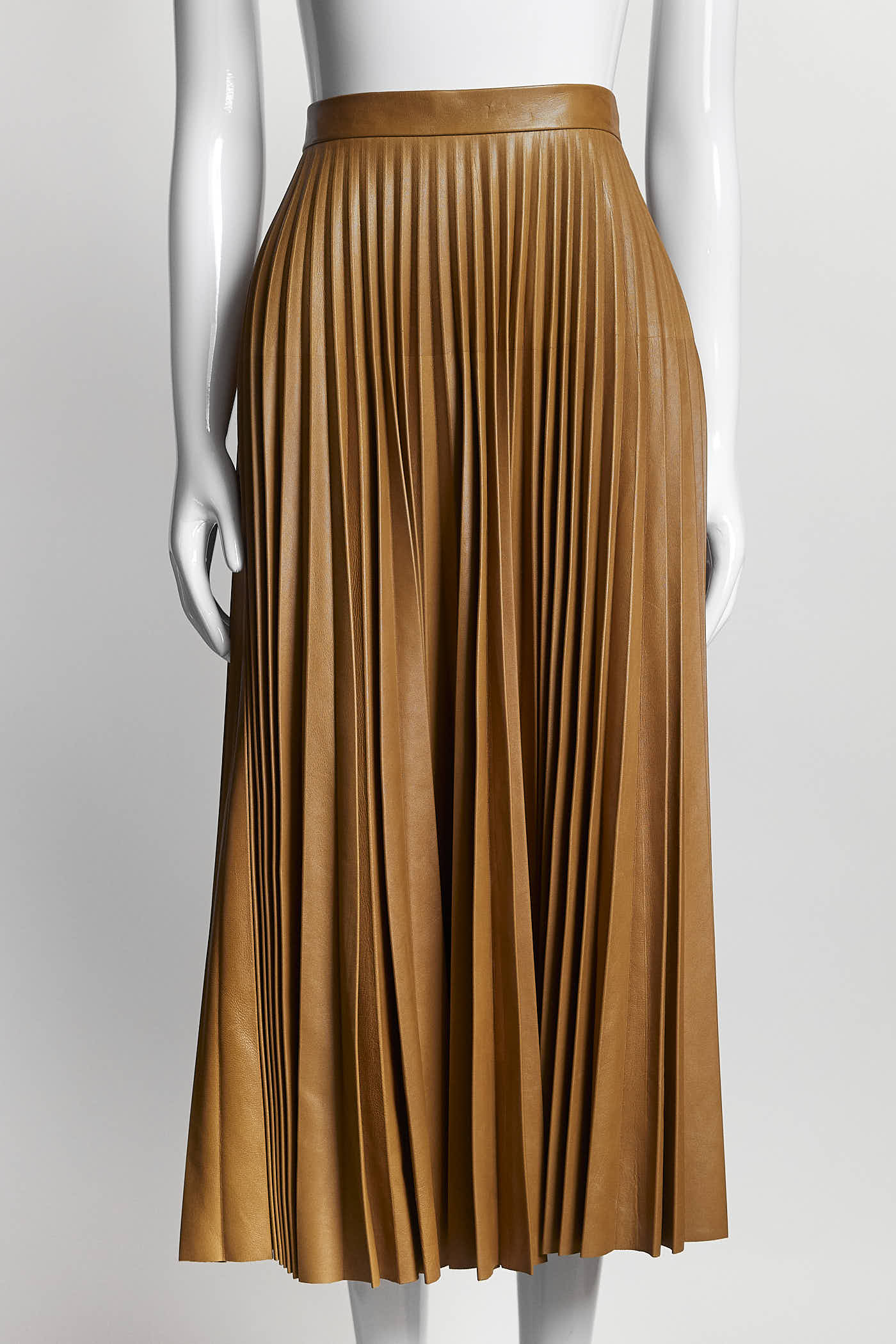 Gucci Mid-Length Leather Skirt 44