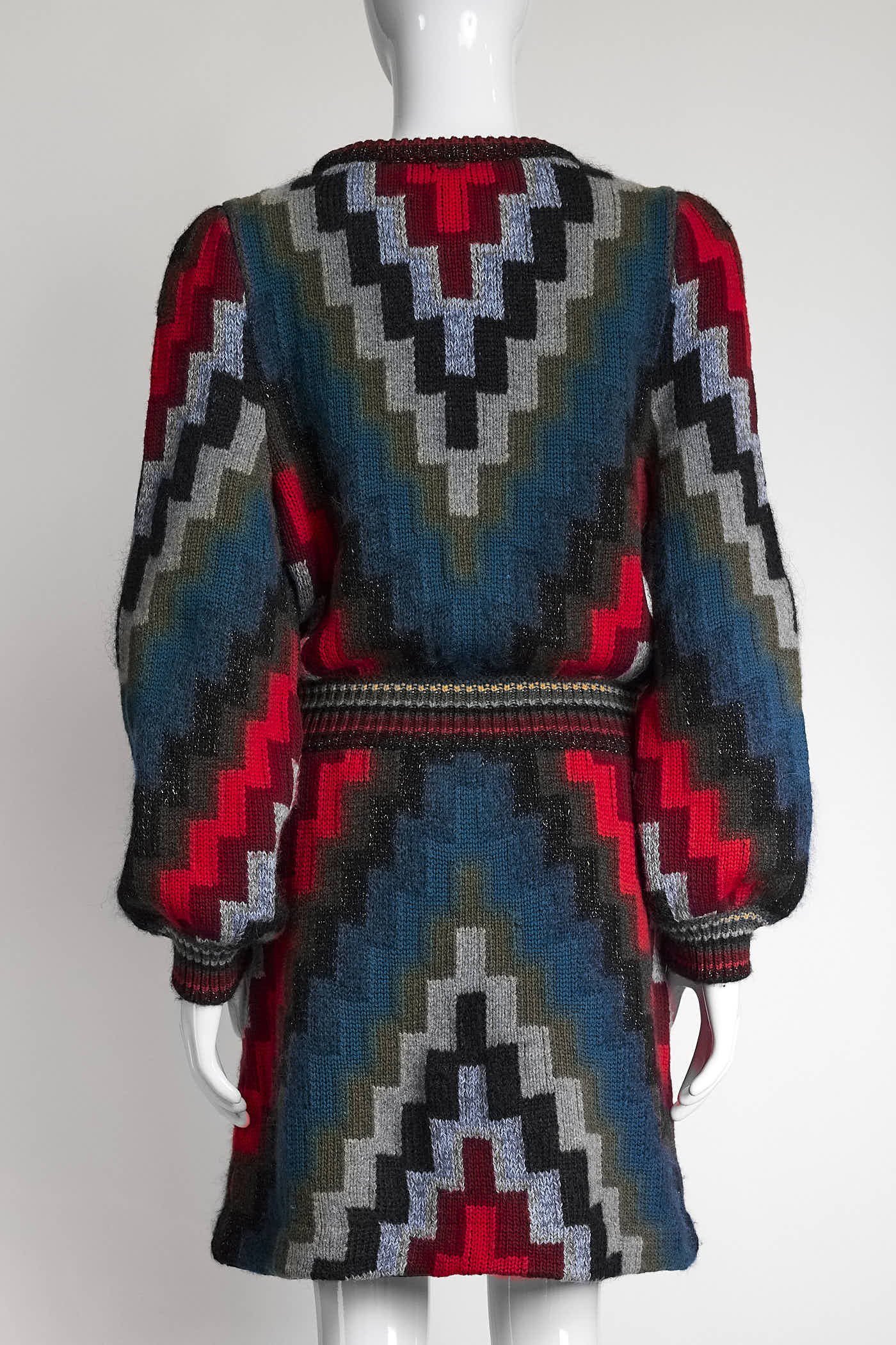 Gucci Multicolor Wool Sweater Dress M