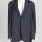 Gucci Navy Cotton Printed Blazer 48