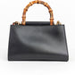 Gucci Nymphaea Bamboo Black Handle Bags