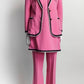 Gucci Pink Candy Stretch Top/Pant/Blazer Set 40