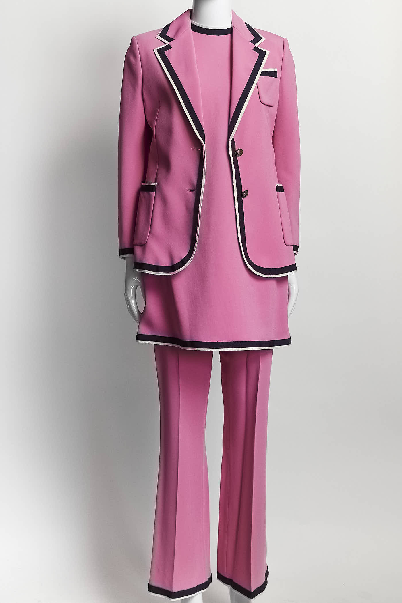 Gucci Pink Candy Stretch Top/Pant/Blazer Set 40