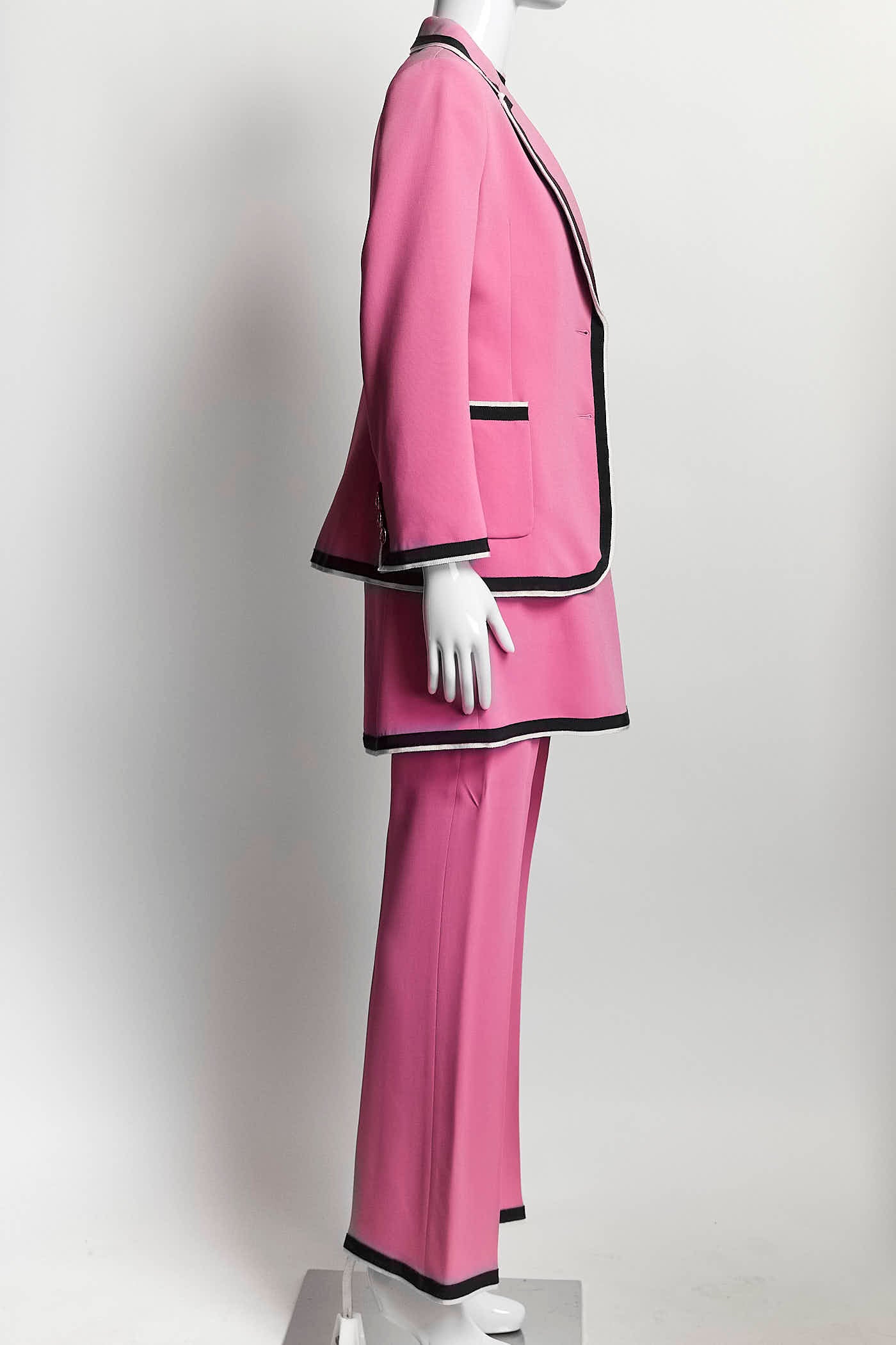 Gucci Pink Candy Stretch Top/Pant/Blazer Set 40