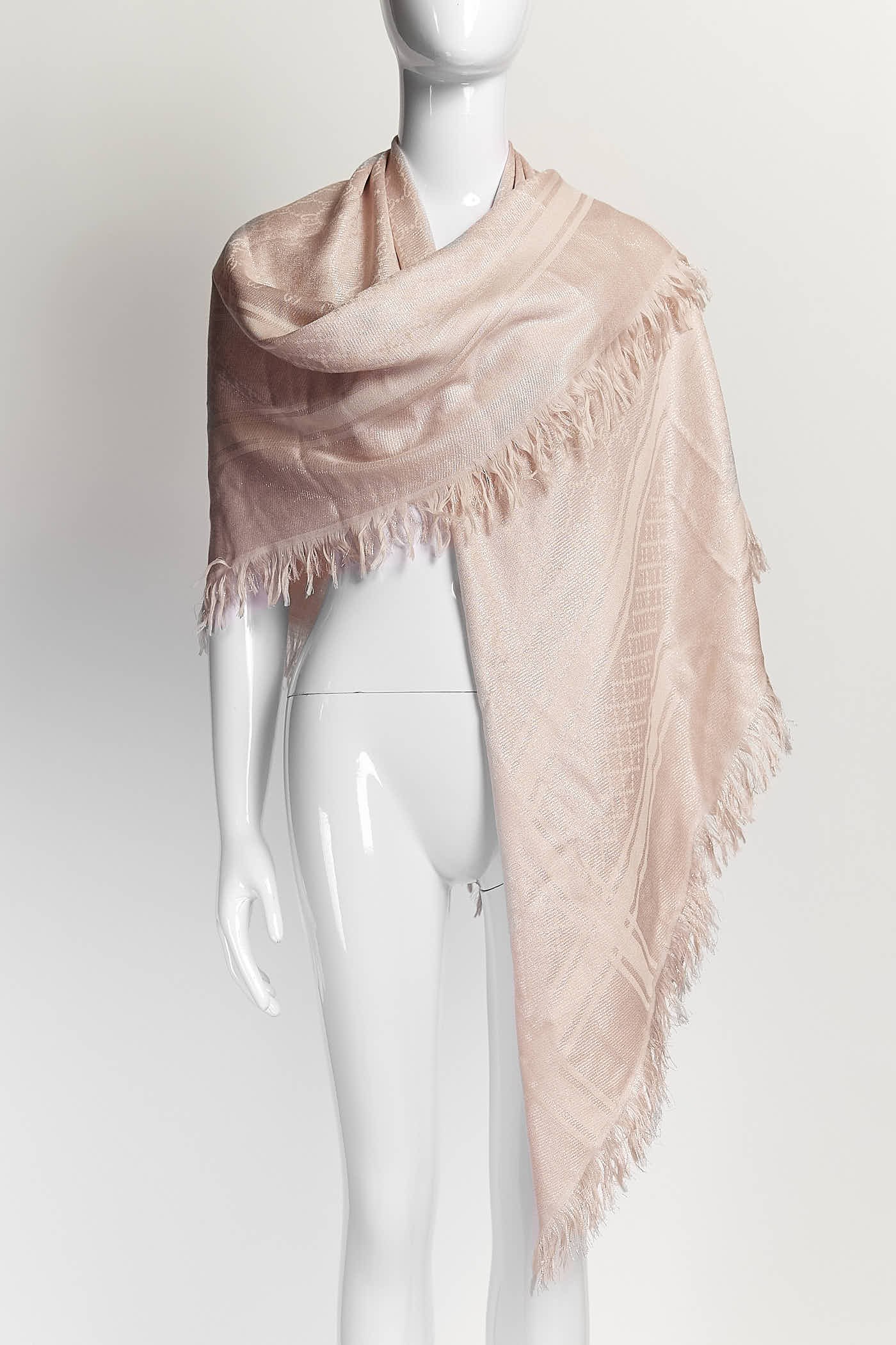 Gucci Pink Logo Scarf