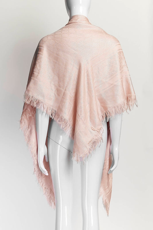 Gucci Pink Logo Scarf