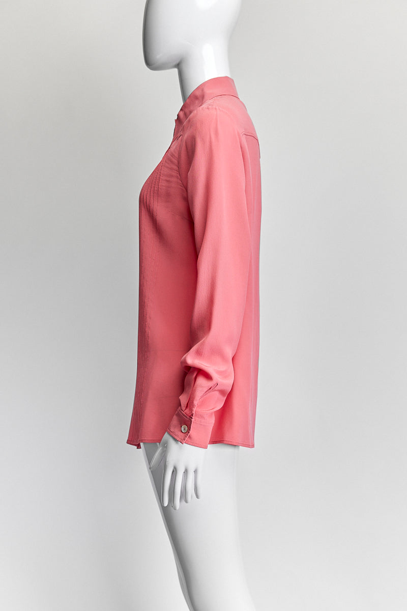 Gucci Pink Silk Blouse IT 40